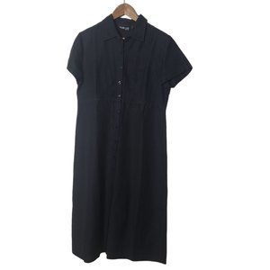 Vintage long black dress, button down the front Style & Co, petite12